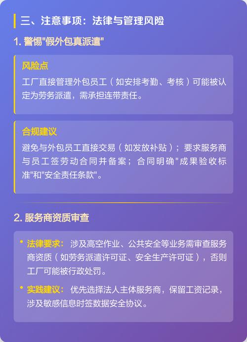 工厂劳务外包与软件外包服务全解析 模式、优势与风险规避